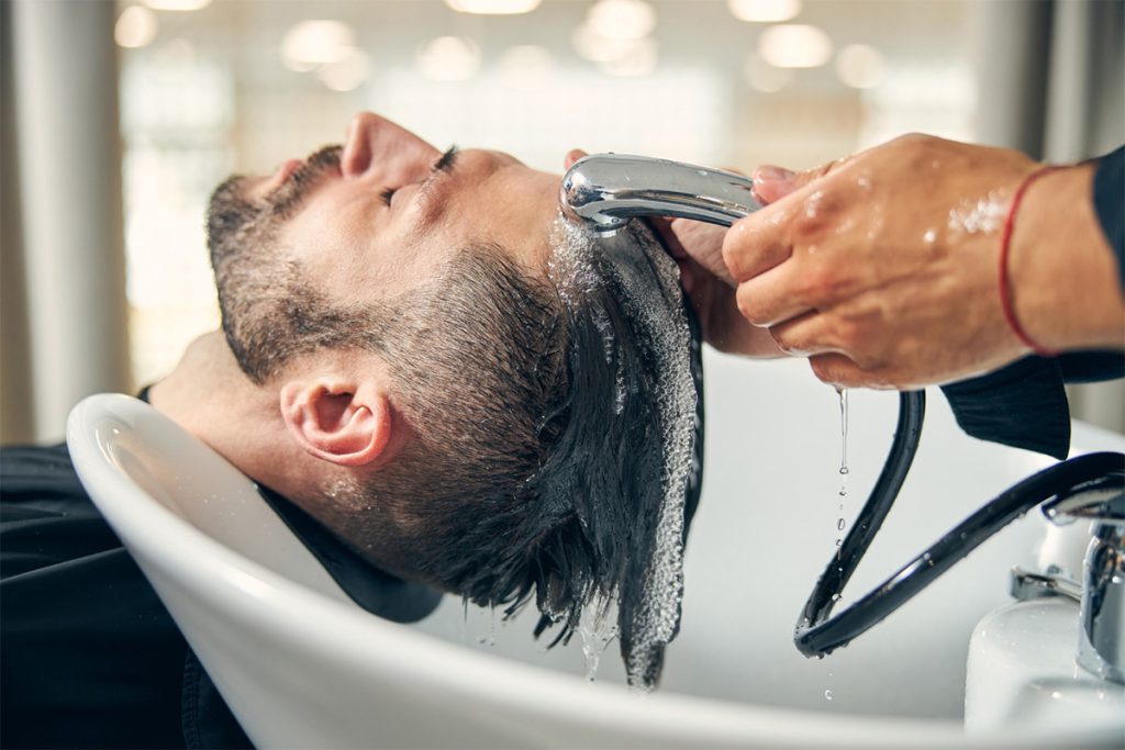 lavaggio capelli uomo